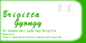 brigitta gyongy business card